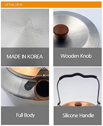 BELLROCK Brass and Stainless Steel Kettle