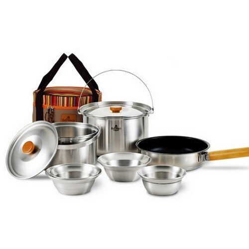 BELLROCK Stainless Steel Camping Cookware Set
